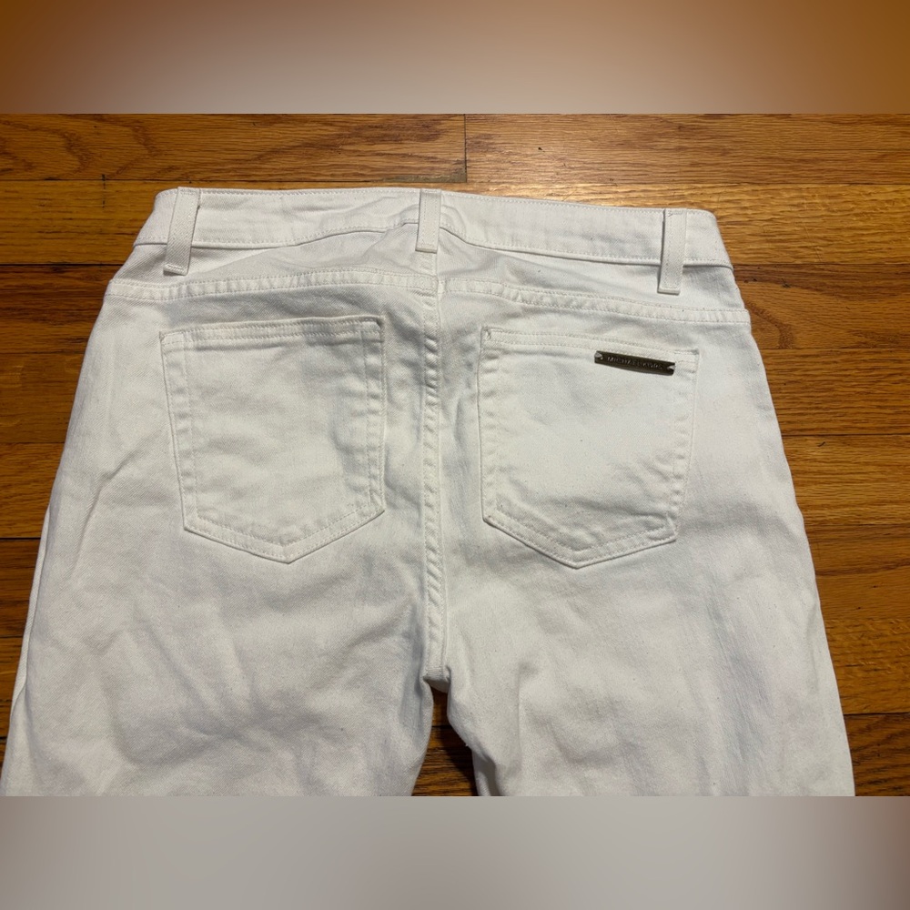 Michael Kors Women’s Slim White Jeans - Picture 4 of 7